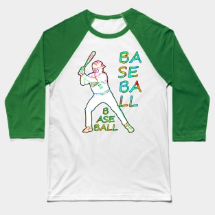 Baseball meets Flower Power Baseball T-Shirt